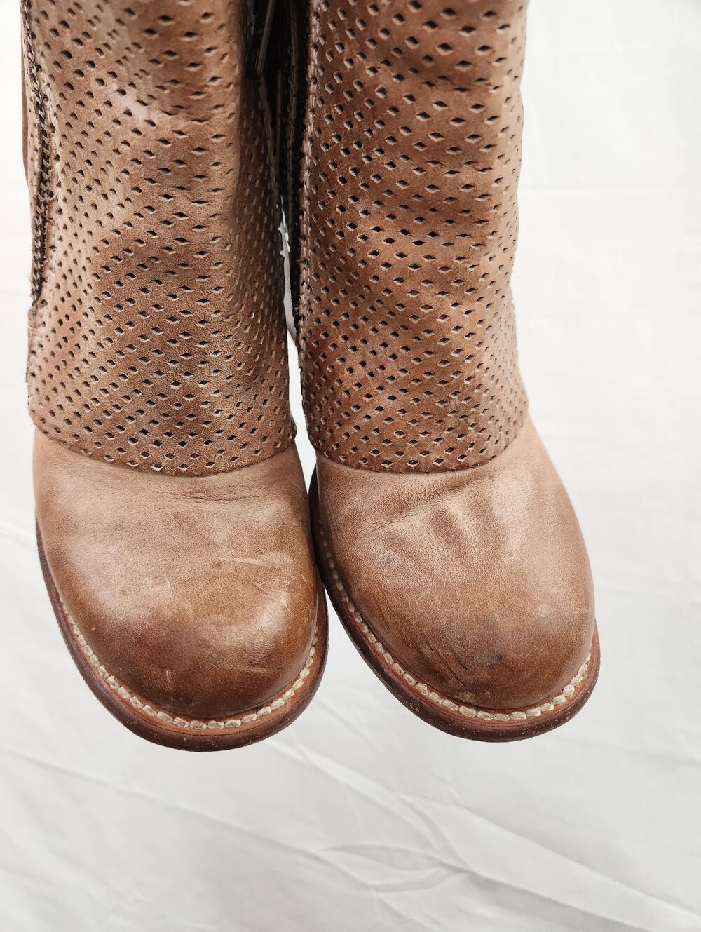 Freebird by Steven Tan Perforated Leather Ankle Booties - Picture 2 of 8